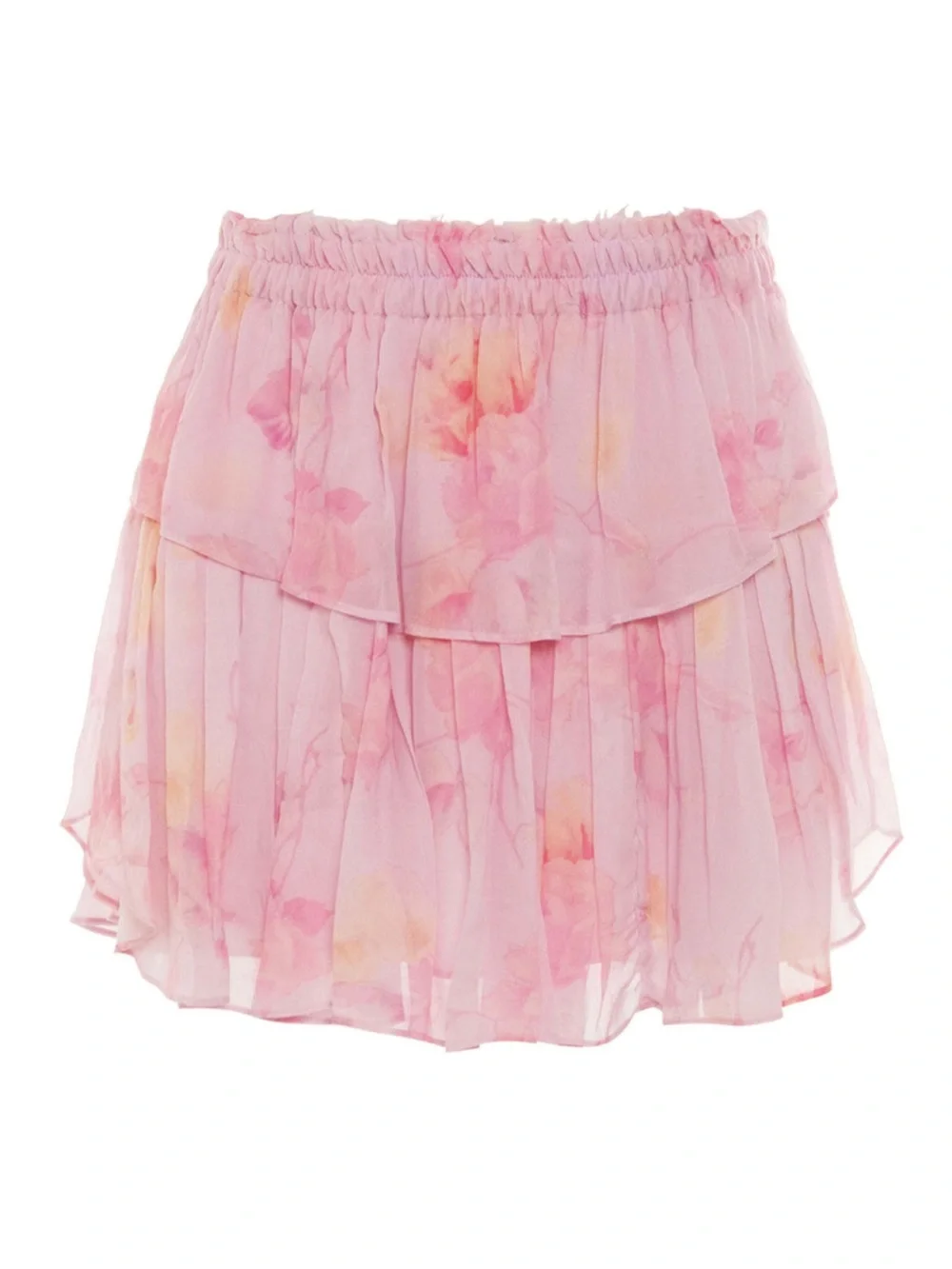 LoveShackFancy Summer Morning Ruffle Mini Skirt Size Small Pink